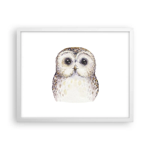 Poster in einem weißen Rahmen - Schau mir in die Augen - 50x40 cm