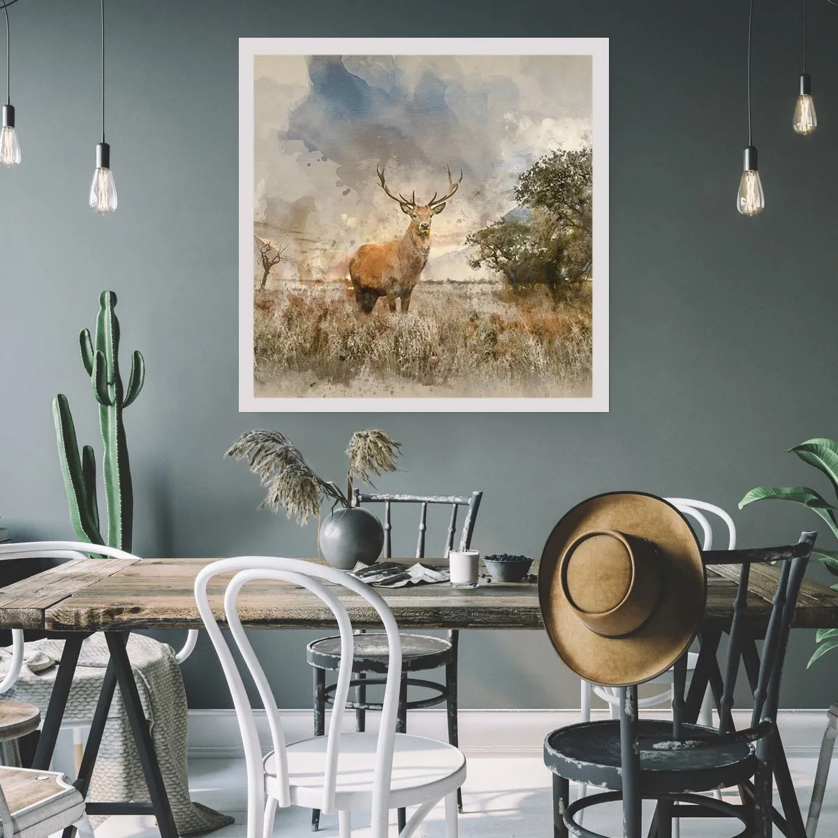 Poster - Würde – Stärke – Würde - 60x60 cm