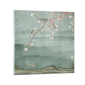 Glasbild - Bild auf glas - Frühling, oh, du bist es - 50x50 cm