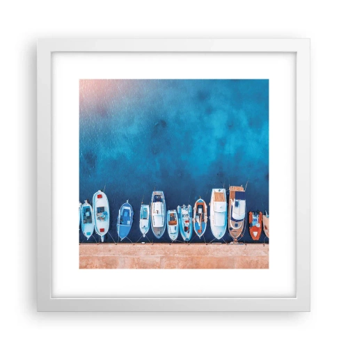 Poster in einem weißen Rahmen - In einer Reihe - 30x30 cm