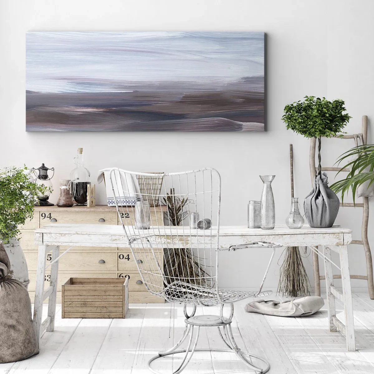 Bild auf Leinwand - Leinwandbild - Elemente: Wasser - 90x30 cm