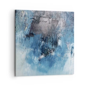Bild auf Leinwand - Leinwandbild - Rhapsodie in Blau - 50x50 cm