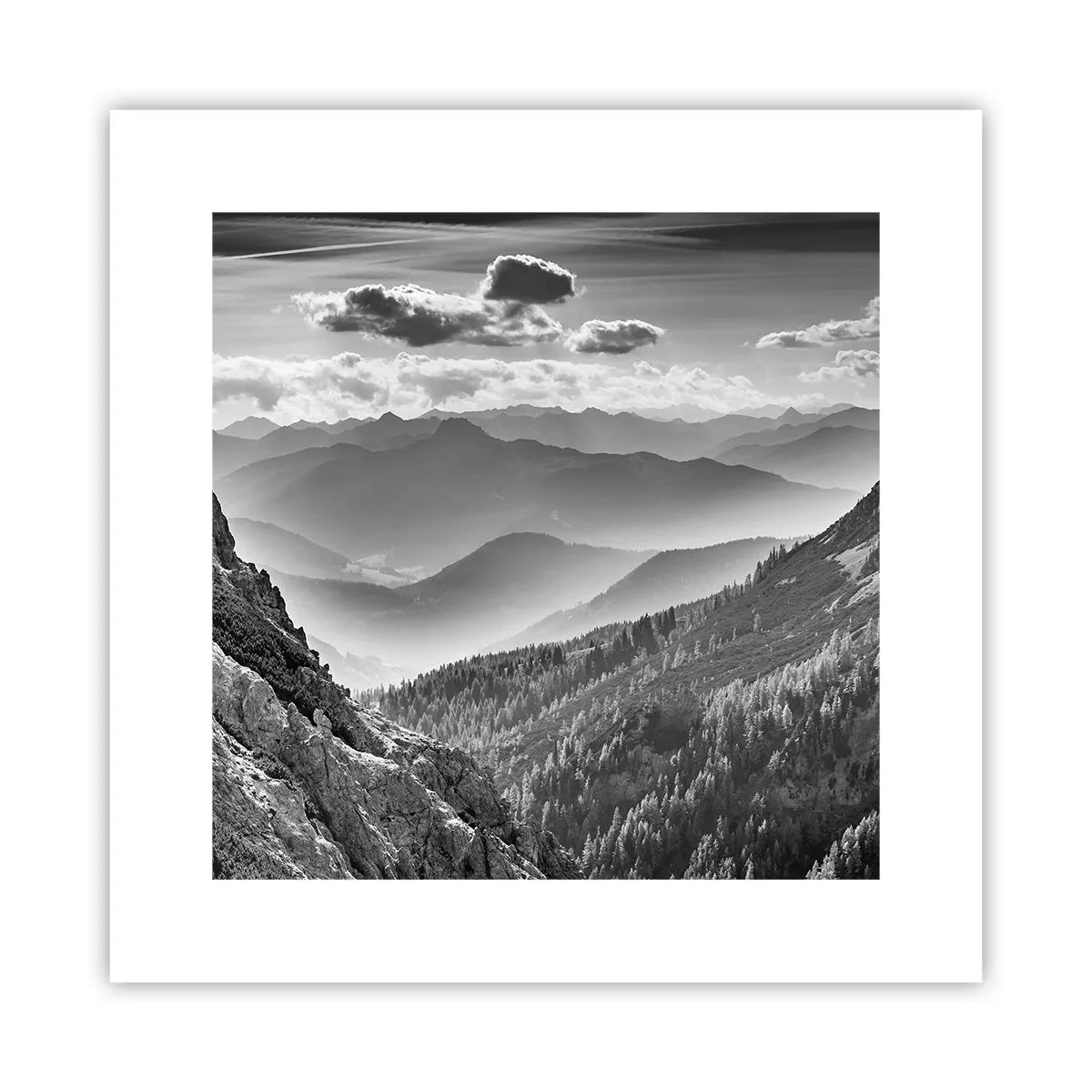 Poster - Bis zum Horizont - 30x30 cm