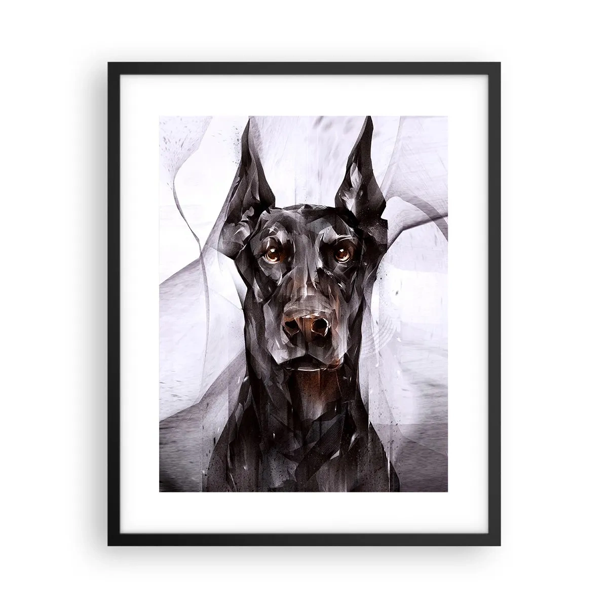 Poster in einem schwarzem Rahmen - Edelgeboren - 40x50 cm