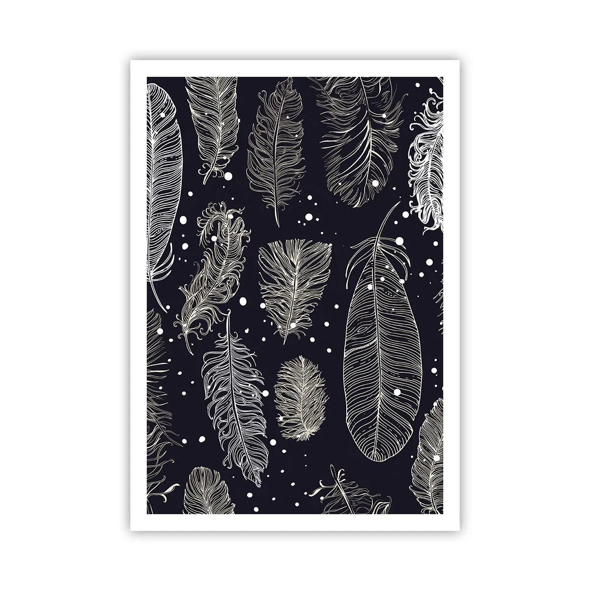 Poster - Gefiederte Spitze - 70x100 cm