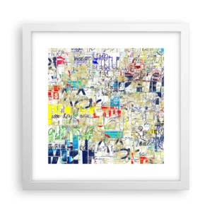 Poster in einem weißen Rahmen - Es freut einfach die Augen - 30x30 cm