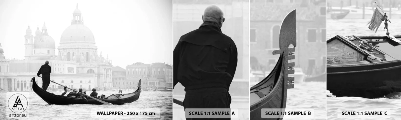 Fototapeten Muster Selbstklebend Deluxe Sticker - Reise zu den Quellen der Schönheit - Venedig, Stadt, Die Architektur - 100x30 cm