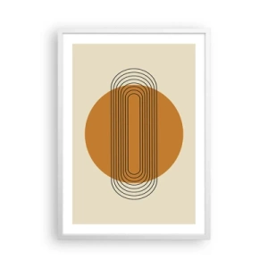 Poster in einem weißen Rahmen - Perfekter Plan - 50x70 cm