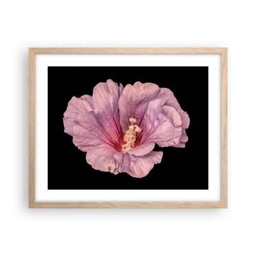 Poster in einem Rahmen aus heller Eiche - Direkt ins Herz - 50x40 cm