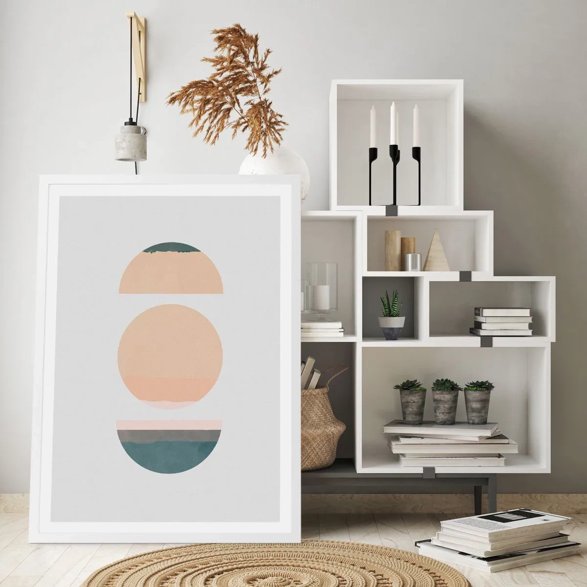 Poster in einem weißen Rahmen - Ein Rad hinter dem anderen… - 50x70 cm