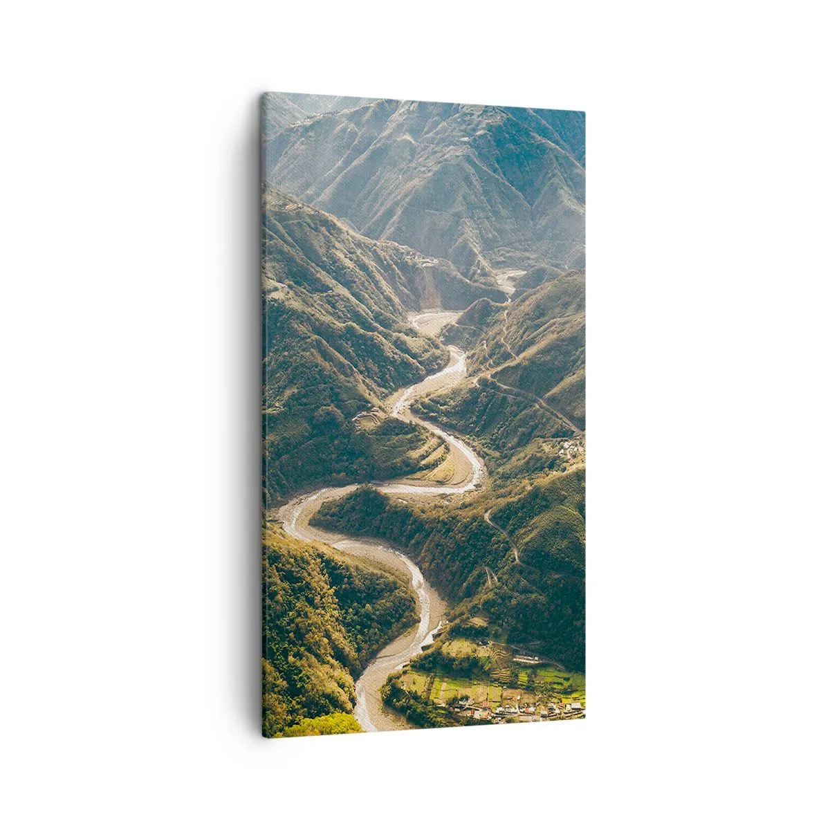 Bild auf Leinwand - Leinwandbild - Direkt aus dem Herzen der Berge - 45x80 cm