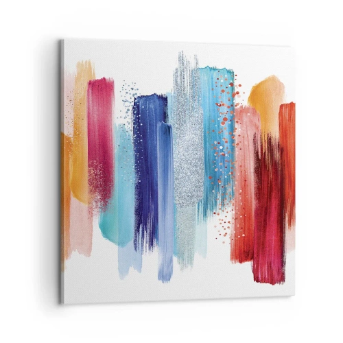 Bild auf Leinwand - Leinwandbild - Auf und ab - 60x60 cm