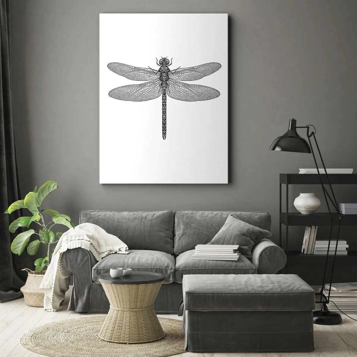 Bild auf Leinwand - Leinwandbild - Präzision der Natur - 65x120 cm