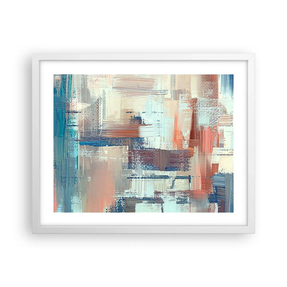 Poster in einem weißen Rahmen - Zum Licht kommen - 50x40 cm