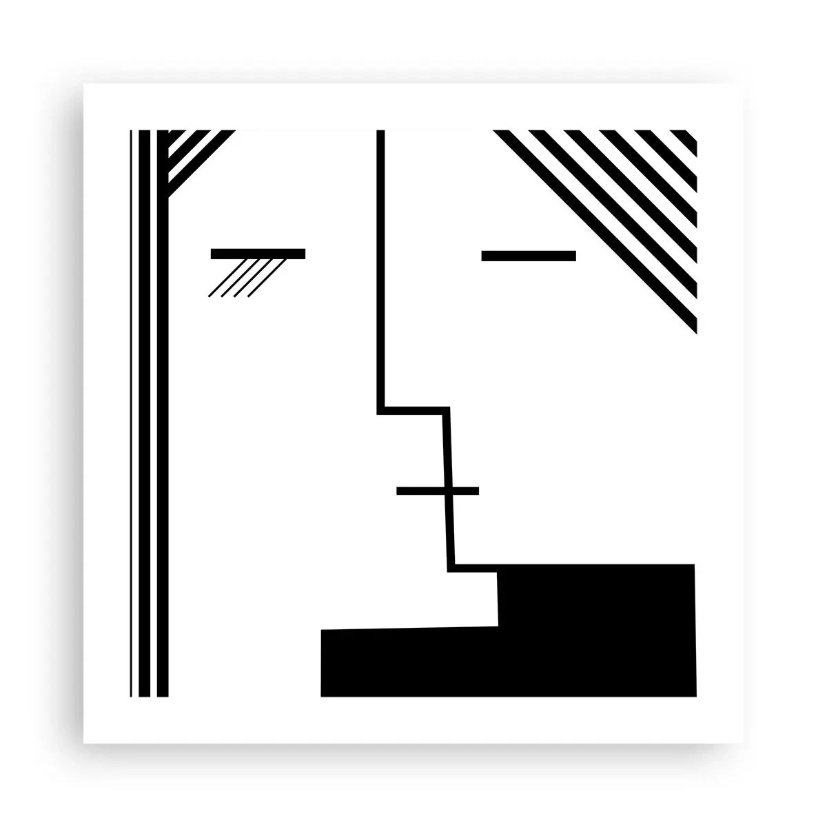 Poster - Einfach ein Kuss - 50x50 cm