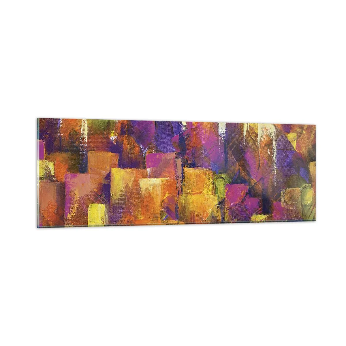 Glasbild - Bild auf glas - Metropolitische Komposition - 90x30 cm