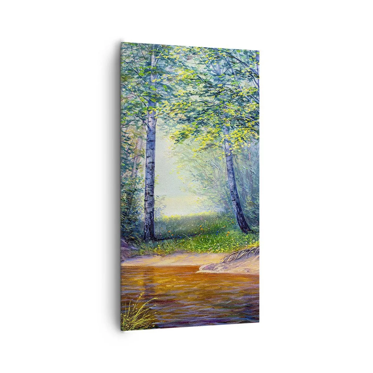 Bild auf Leinwand - Leinwandbild - Idyllische Landschaft - 65x120 cm