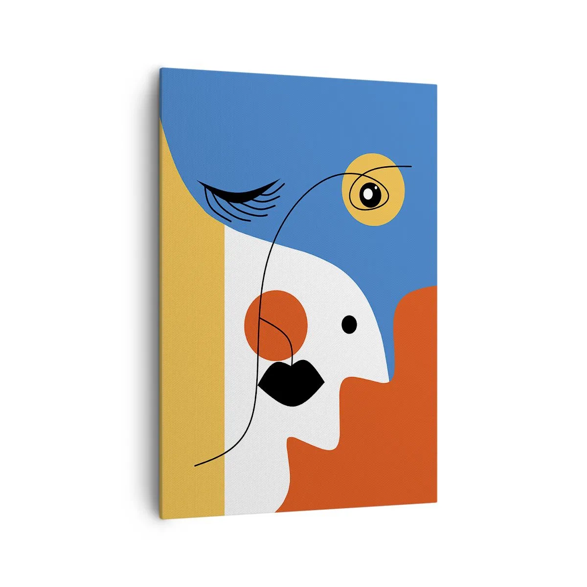 Bild auf Leinwand - Leinwandbild - Dekonstruiertes Porträt - 70x100 cm