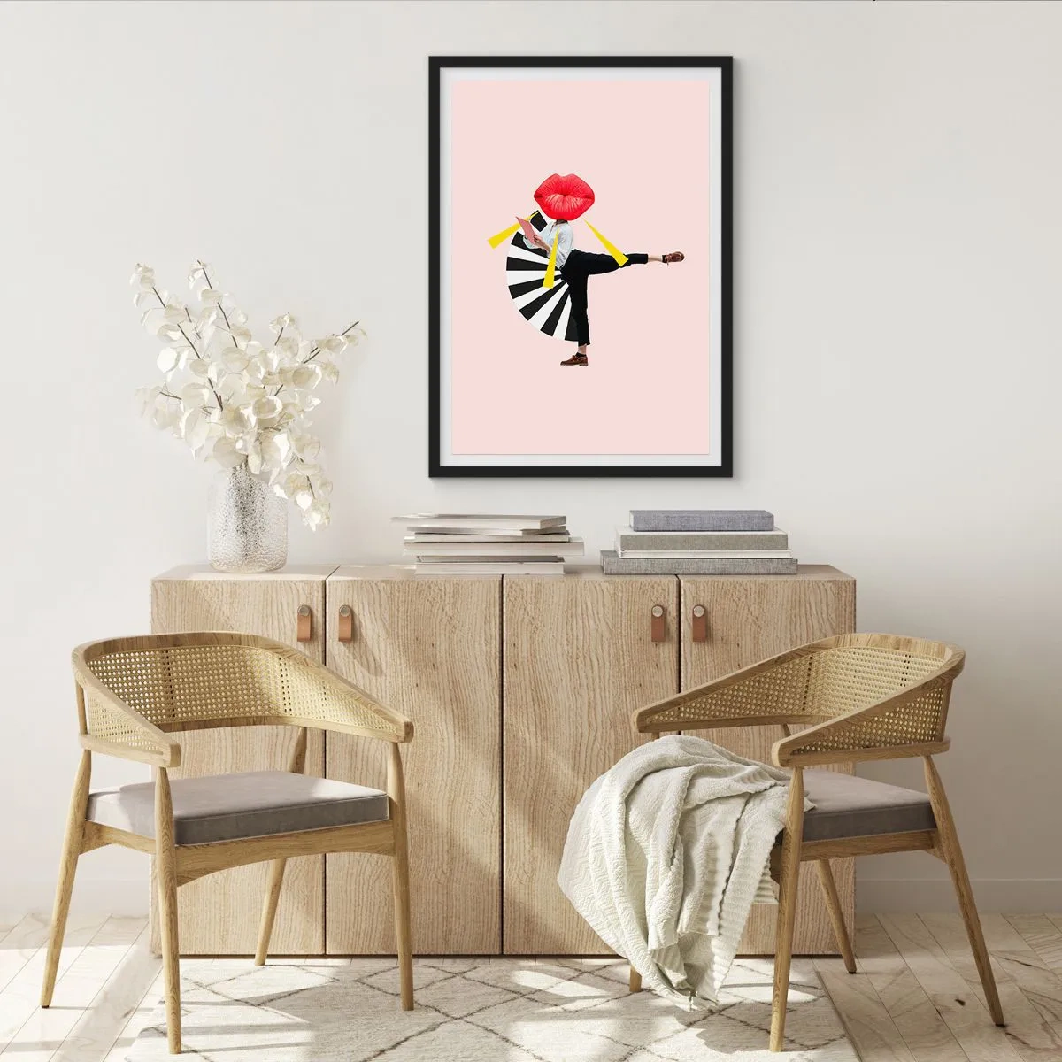 Poster in einem schwarzem Rahmen - Surreale Pop-Art - 61x91 cm