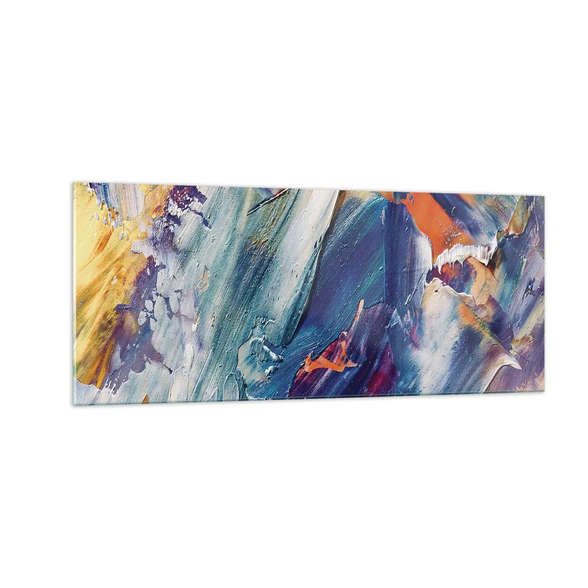 Glasbild - Bild auf glas - Farbverwirrung - 100x40 cm
