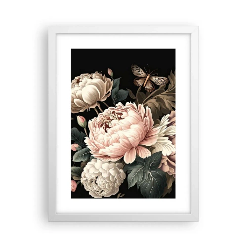 Poster in einem weißen Rahmen - Im Barockstil - 30x40 cm
