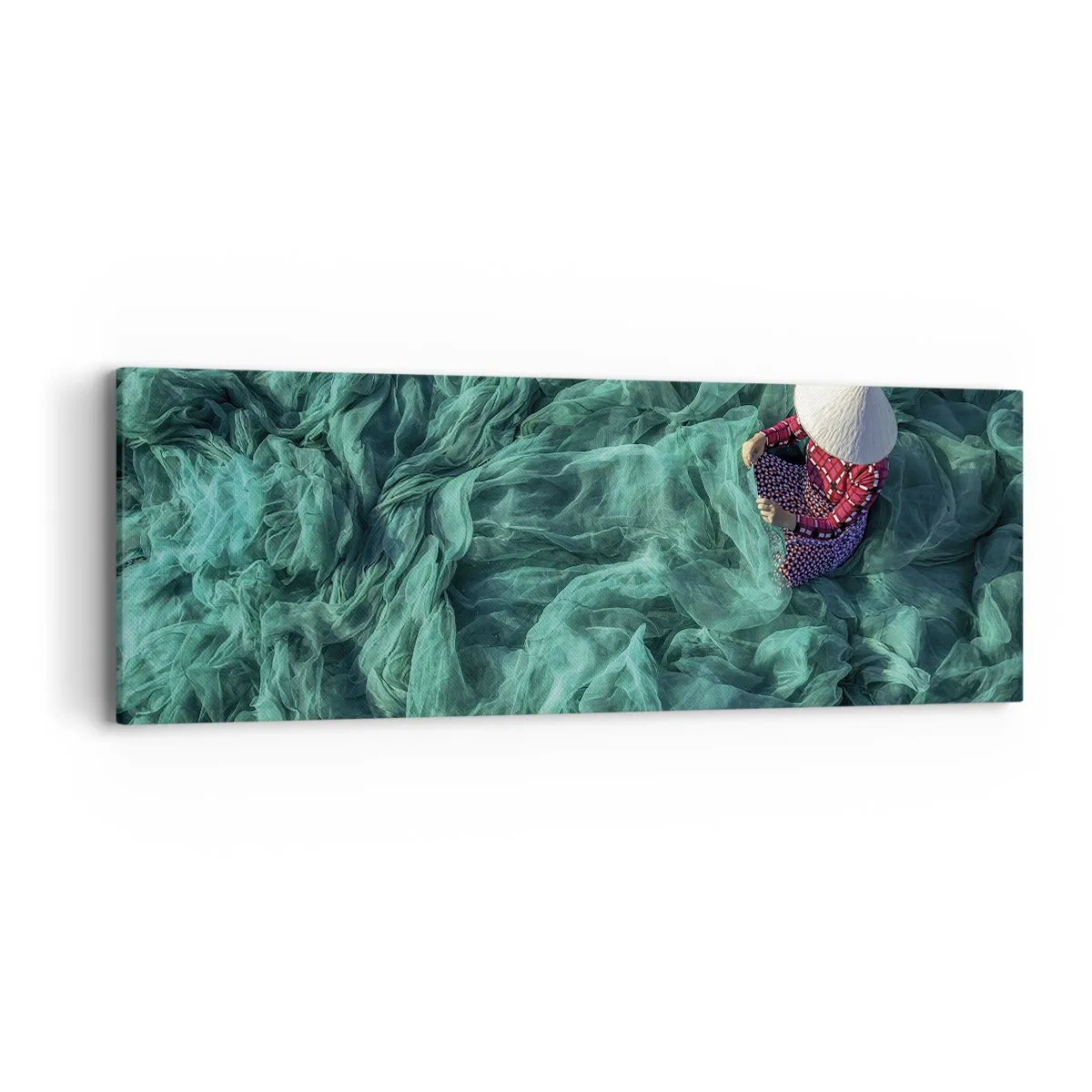 Bild auf Leinwand - Leinwandbild - In einem Meer aus Netzen - 90x30 cm