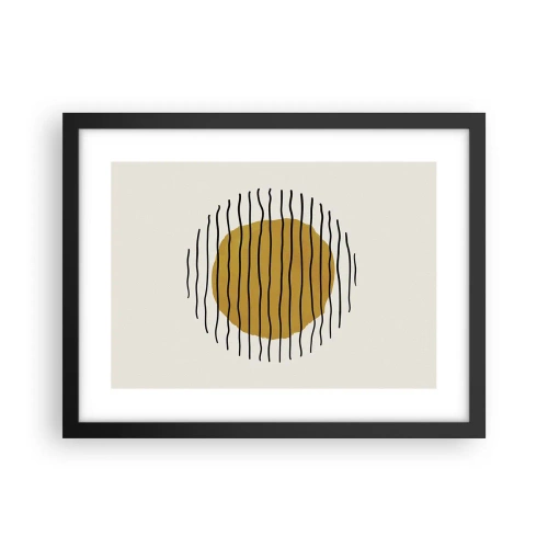 Poster in einem schwarzem Rahmen - Abstraktion, die vor Hitze zittert - 40x30 cm