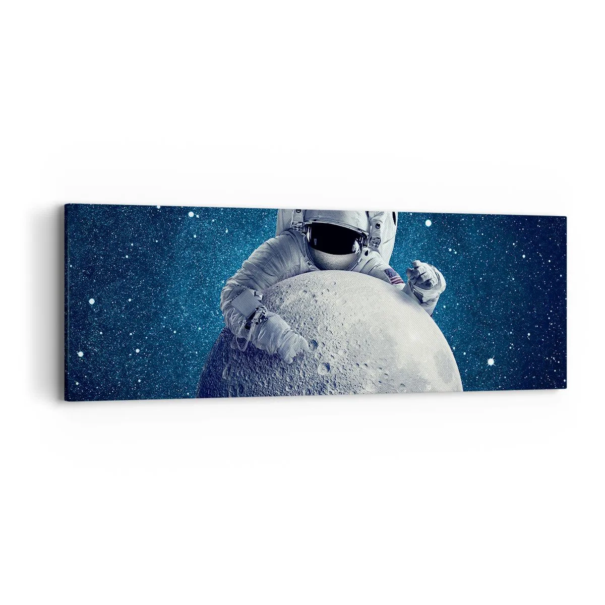 Bild auf Leinwand - Leinwandbild - Weltraumjoker - 90x30 cm