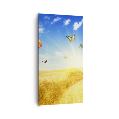 Bild auf Leinwand - Leinwandbild - Und wie kann man den Sommer nicht lieben? - 65x120 cm