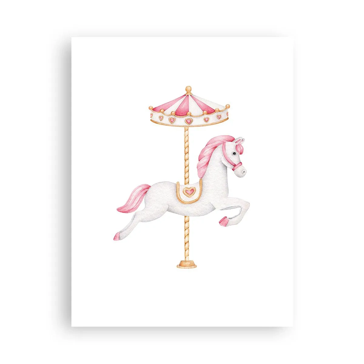 Poster - Er legte los - 30x40 cm