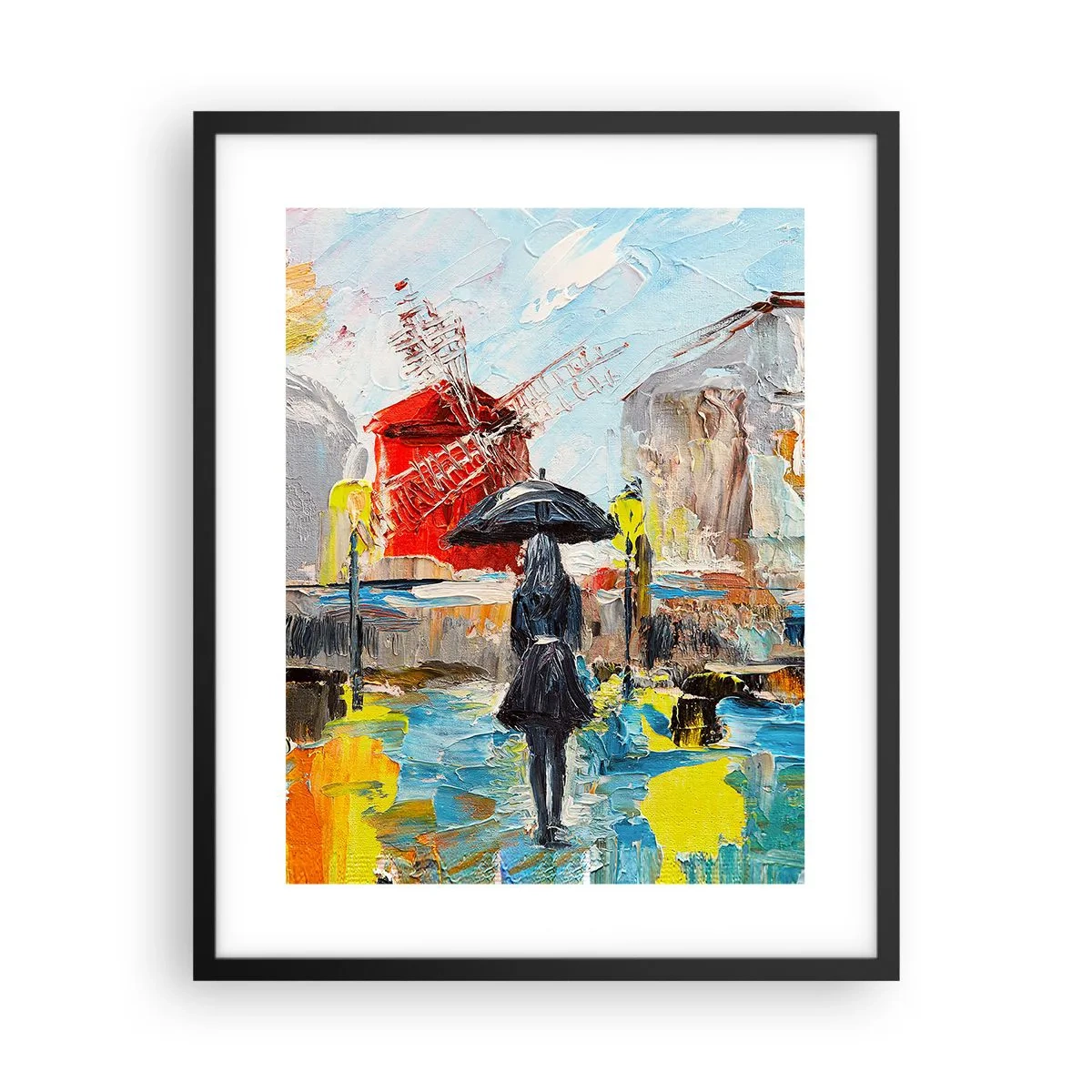 Poster in einem schwarzem Rahmen - Pariser Legenden - 40x50 cm