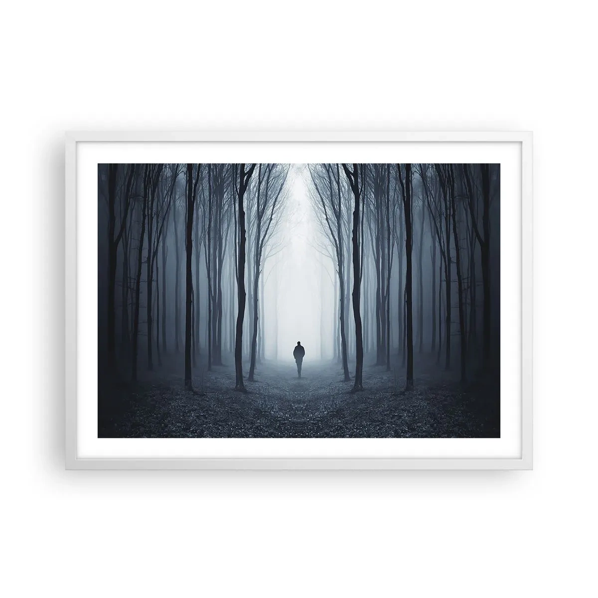 Poster in einem weißen Rahmen - Alles einfach und übersichtlich - 70x50 cm