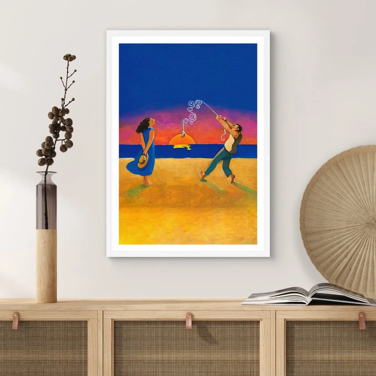 Poster in einem weißen Rahmen - Mehr als ein Sternchen vom Himmel - 40x50 cm