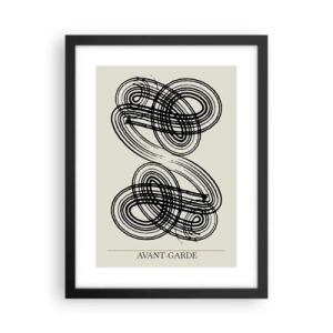 Poster in einem schwarzem Rahmen - Es kam spontan heraus - 30x40 cm