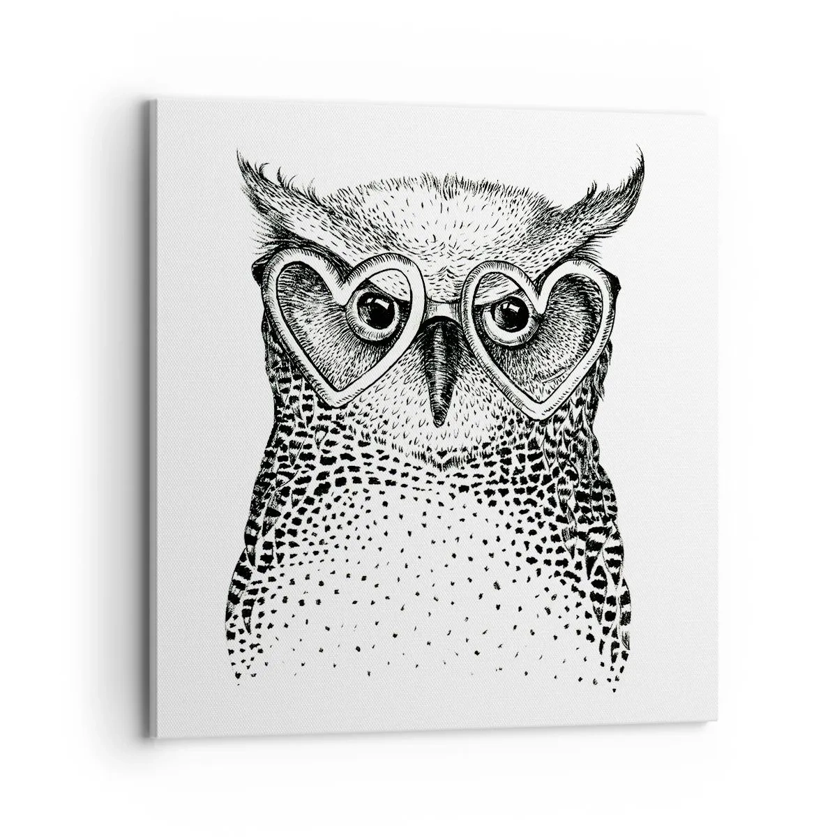 Bild auf Leinwand - Leinwandbild - Klug und mit Liebe - 70x70 cm