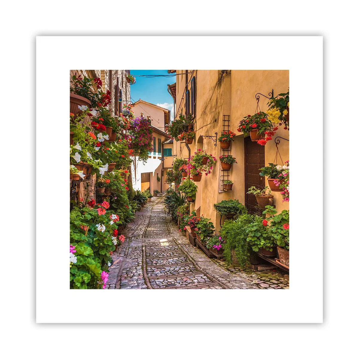 Poster - Italienische Gasse - 30x30 cm