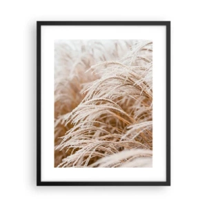 Poster in einem schwarzem Rahmen - Verbeuge dich vor der Herbstsonne - 40x50 cm