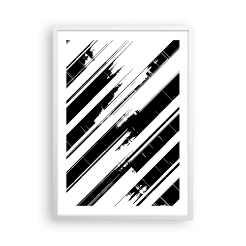 Poster in einem weißen Rahmen - Eine intensive und dynamische Komposition - 50x70 cm