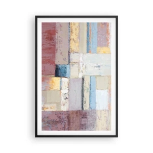 Poster in einem schwarzem Rahmen - Ruhe der Geometrie - 61x91 cm