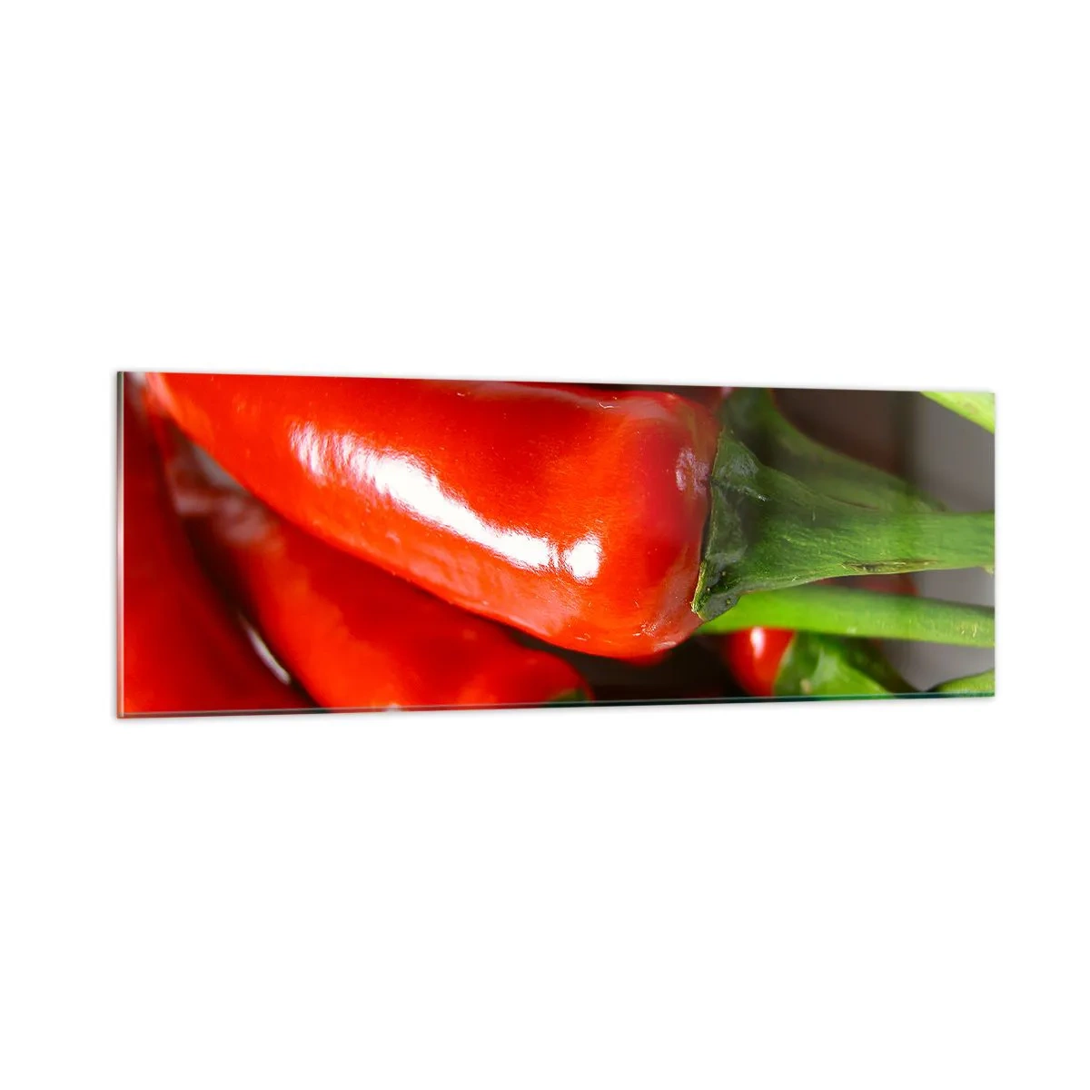 Glasbild - Bild auf glas - Saftig, glänzend, glatt - 90x30 cm