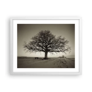 Poster in einem weißen Rahmen - Von hier zu Ewigkeit - 50x40 cm