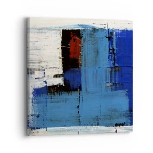 Bild auf Leinwand - Leinwandbild - Geheimnis ist blau - 30x30 cm