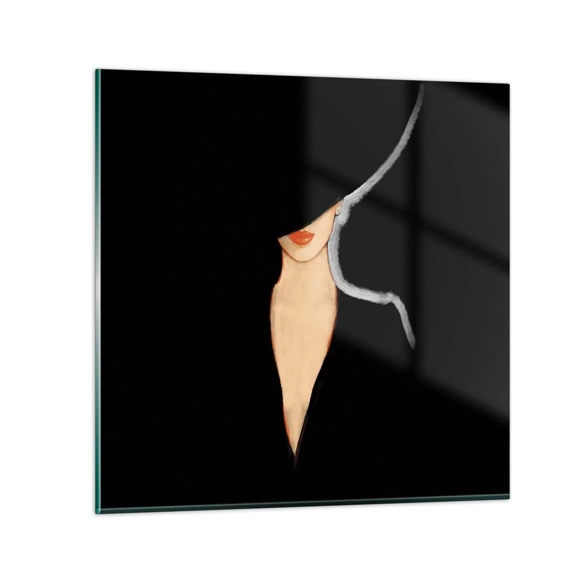 Glasbild - Bild auf glas - Eleganz und Stil - 70x70 cm