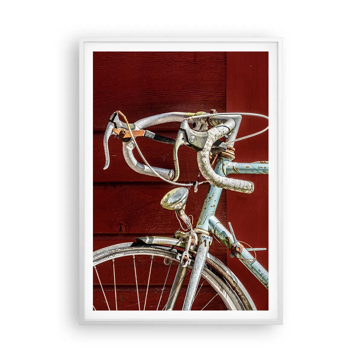 Poster in einem weißen Rahmen - Geschaffen um zu siegen - 70x100 cm