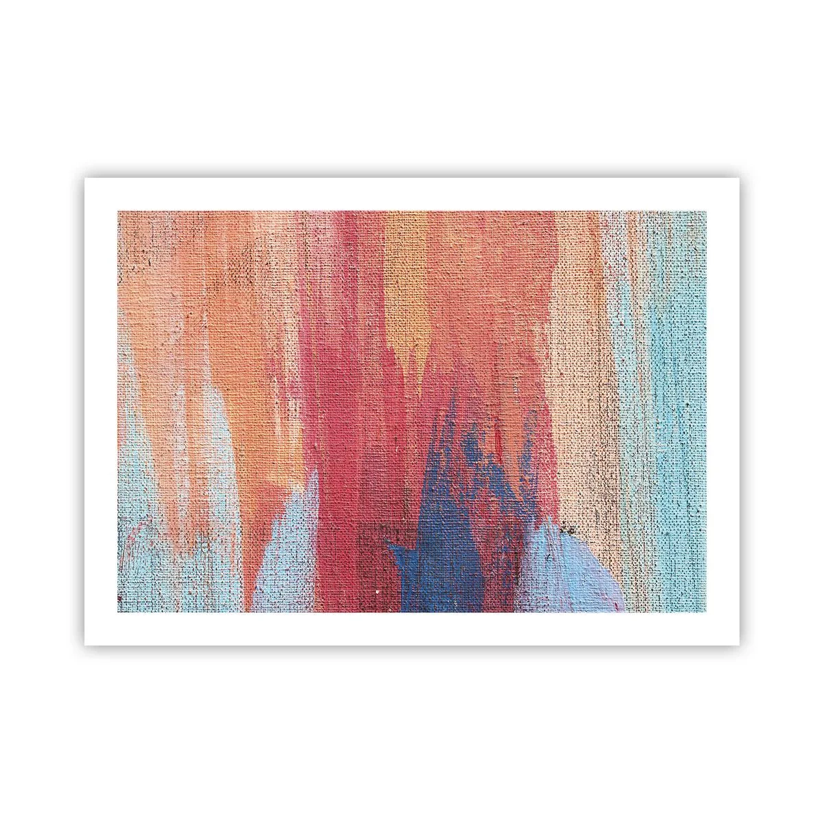 Poster - Renne den Regenbogen hinunter - 70x50 cm