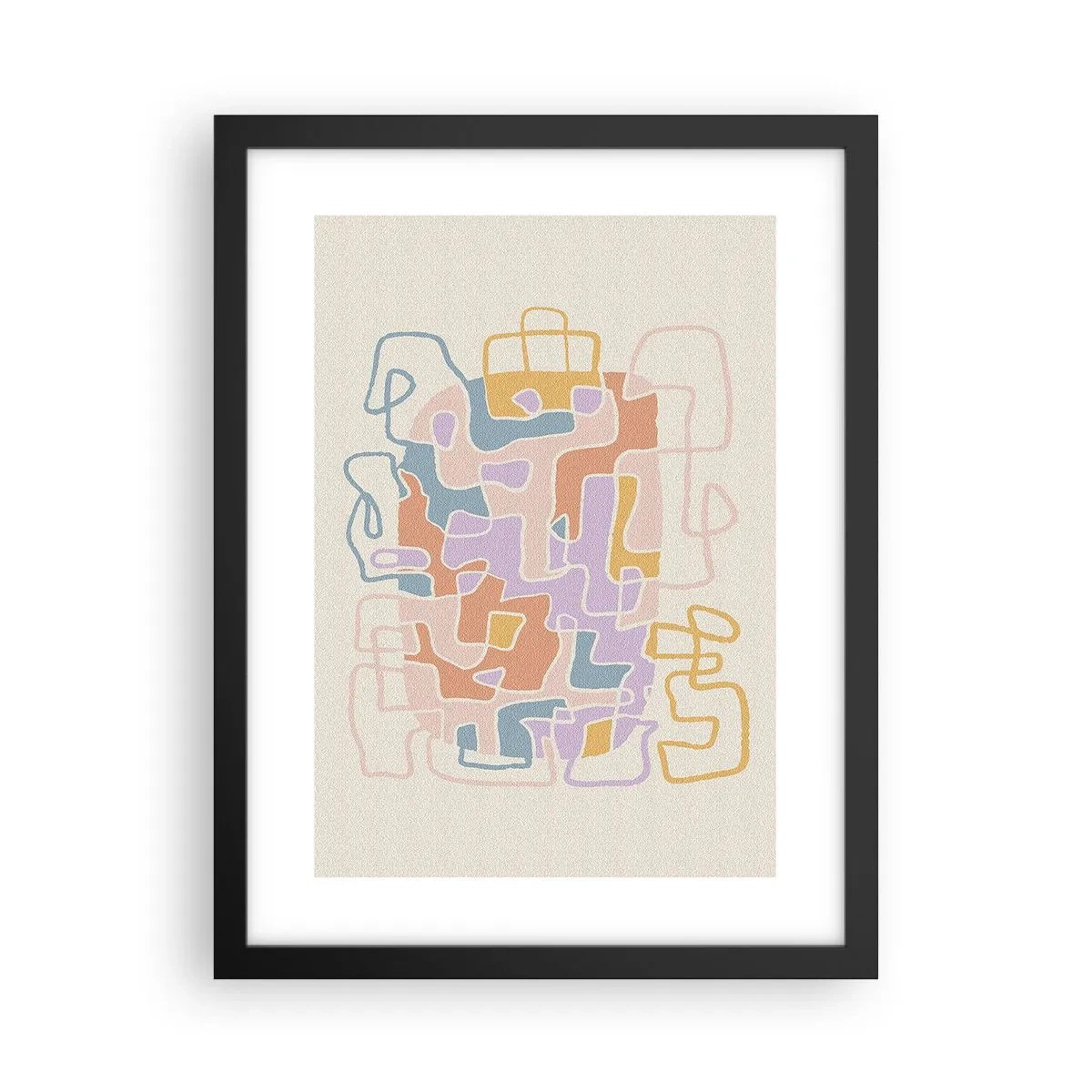 Poster in einem schwarzem Rahmen - Labyrinth – ein freudiges Abenteuer - 30x40 cm