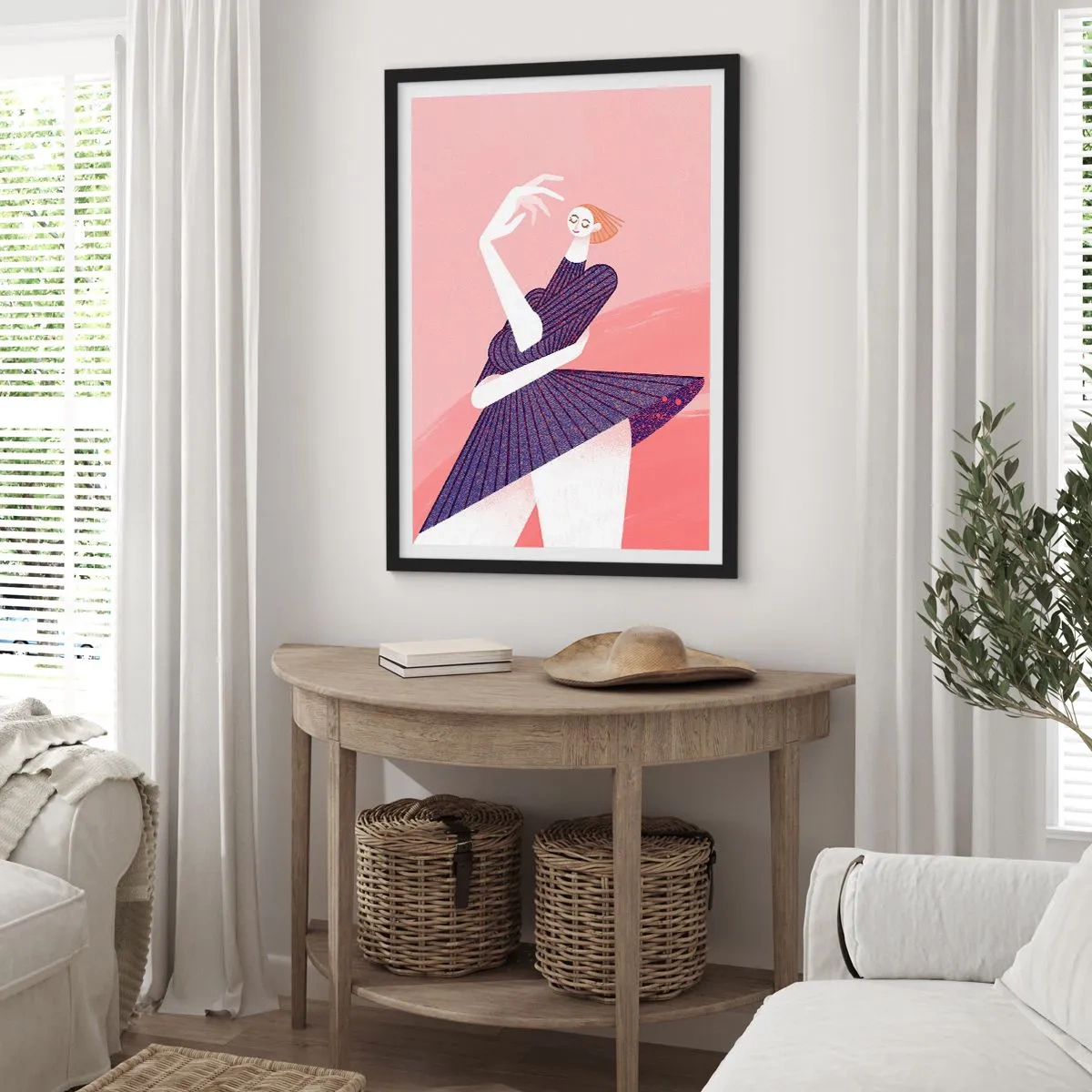 Poster in einem schwarzem Rahmen - Jeder Schritt ist ein Tanzgürtel - 40x50 cm