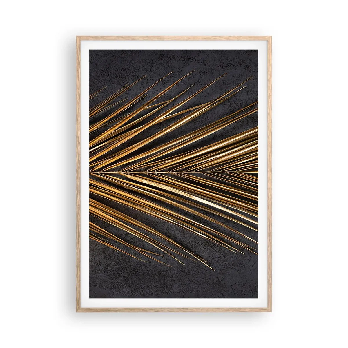 Poster in einem Rahmen aus heller Eiche - Das Gold der Tropen - 70x100 cm