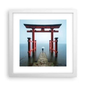 Poster in einem weißen Rahmen - Japanische Träumerei - 30x30 cm