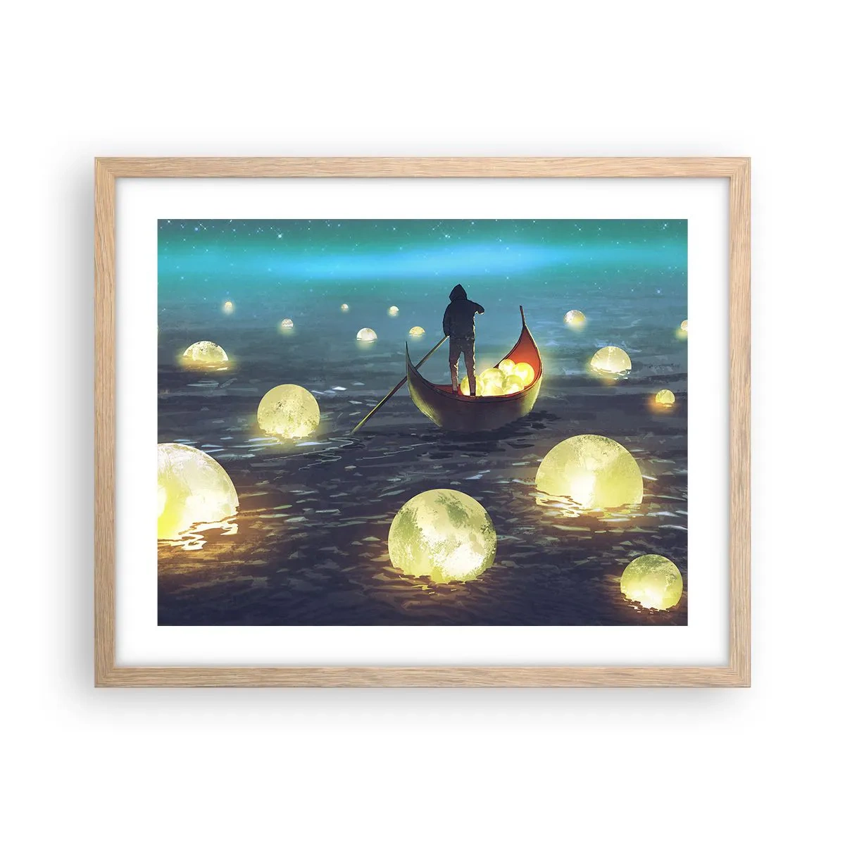 Poster in einem Rahmen aus heller Eiche - Dinge, von denen Philosophen nie geträumt haben - 50x40 cm